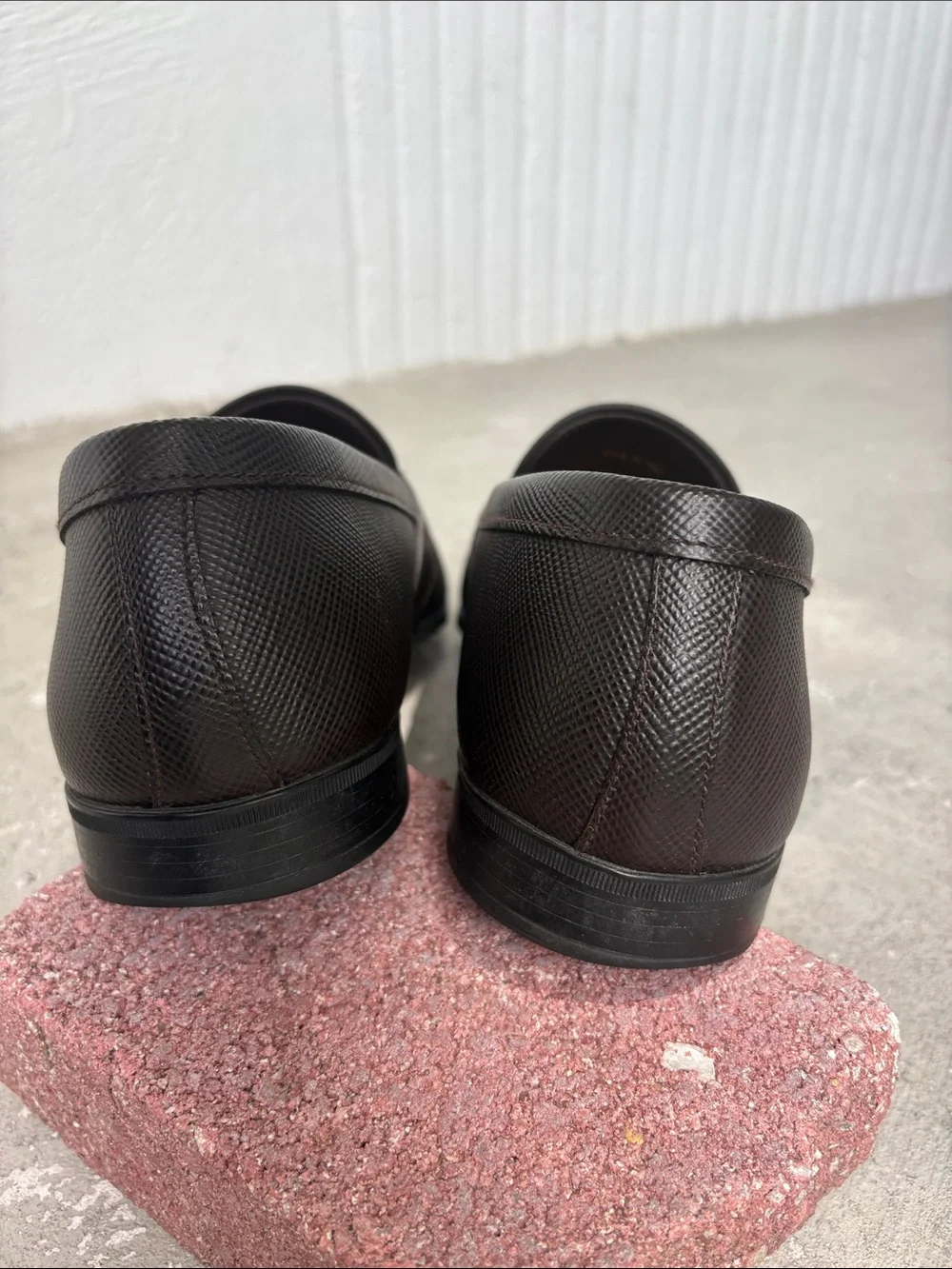 Prada Saffiano leather loafers